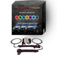Dodge Avenger V.3 Fusion Color Change LED Halo Fog Light Kit 2008-2015