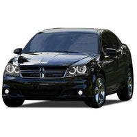 Dodge Avenger V.3 Fusion Color Change Headlight & LED Halo Fog Light Kit 2008-2010