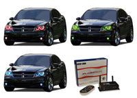Dodge Avenger V.3 Fusion Color Change Headlight & LED Halo Fog Light Kit 2008-2010