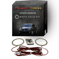 Dodge Avenger White LED Halo Fog Light Kit 2008-2010