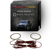 Dodge Avenger White LED Halo Fog Light Kit 2008-2010
