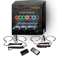 Dodge Avenger V.3 Fusion Color Change LED Halo Headlight Kit 2008-2015