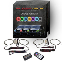 Dodge Avenger V.3 Fusion Color Change LED Halo Headlight Kit 2008-2015