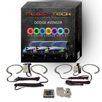 Dodge Avenger V.3 Fusion Color Change LED Halo Headlight Kit 2008-2015