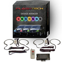 Dodge Avenger V.3 Fusion Color Change LED Halo Headlight Kit 2008-2015