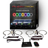 Dodge Avenger V.3 Fusion Color Change LED Halo Headlight Kit 2008-2015
