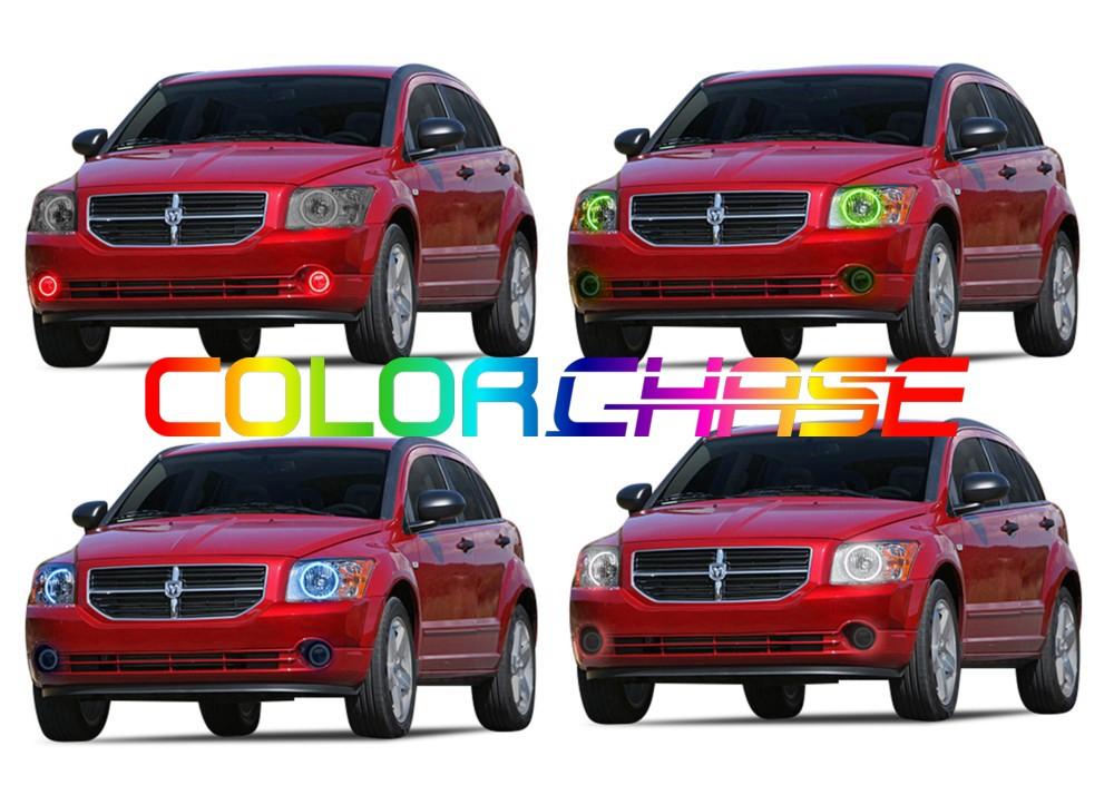 Dodge Caliber ColorChase LED Halo Headlight Kit 2007-2012