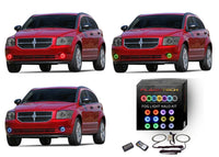 Dodge Caliber V.3 Fusion Color Change LED Halo Fog Light Kit 2007-2012