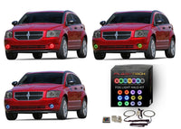 Dodge Caliber V.3 Fusion Color Change LED Halo Fog Light Kit 2007-2012