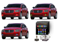 Dodge Caliber V.3 Fusion Color Change LED Halo Fog Light Kit 2007-2012