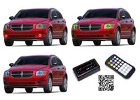 Dodge Caliber V.3 Fusion Color Change LED Halo Headlight Kit 2007-2012