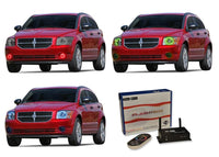 Dodge Caliber V.3 Fusion Color Change LED Halo Headlight Kit 2007-2012