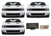 Dodge Challenger V.3 Fusion Color Change External Waterproof LED Halo Fog Light Kit 2015-2019