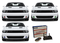 Dodge Challenger V.3 Fusion Color Change External Waterproof LED Halo Fog Light Kit 2015-2019