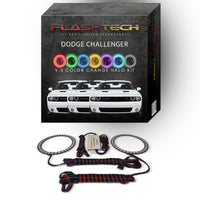 Dodge Challenger V.3 Fusion Color Change External Waterproof LED Halo Fog Light Kit 2015-2019