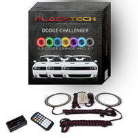 Dodge Challenger V.3 Fusion Color Change External Waterproof LED Halo Fog Light Kit 2015-2019