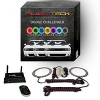 Dodge Challenger V.3 Fusion Color Change External Waterproof LED Halo Fog Light Kit 2015-2019