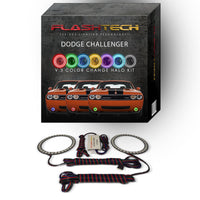 Dodge Challenger V.3 Fusion Color Change External Waterproof LED Halo Fog Light Kit 2008-2014