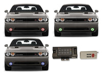 Dodge Challenger V.3 Fusion Color Change LED Halo Fog Light Kit 2008-2014