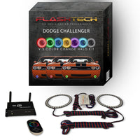 Dodge Challenger V.3 Fusion Color Change External Waterproof LED Halo Fog Light Kit 2008-2014