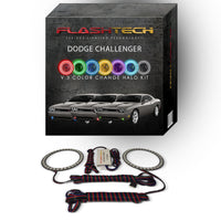Dodge Challenger V.3 Fusion Color Change LED Halo Fog Light Kit 2008-2014