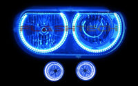 Dodge Challenger Non Projector V.3 Fusion Color Change Headlight & LED Halo Fog Light Kit 2008-2014