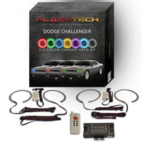 Dodge Challenger Non Projector V.3 Fusion Color Change LED Halo Headlight Kit 2008-2014
