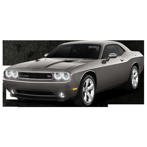 Dodge Challenger Non Projector White Headlight & LED Halo Fog Light Kit 2008-2014
