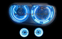 Dodge Challenger Projector V.3 Fusion Color Change Headlight & LED Halo Fog Light Kit 2008-2014