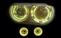 Dodge Challenger Projector V.3 Fusion Color Change Headlight & LED Halo Fog Light Kit 2008-2014
