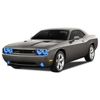 Dodge Challenger Projector V.3 Fusion Color Change Headlight & LED Halo Fog Light Kit 2008-2014