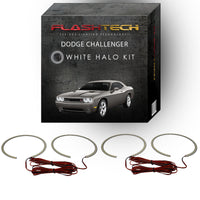 Dodge Challenger Projector White LED Halo Headlight Kit 2008-2014