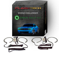 Dodge Challenger Projector V.3 Fusion Color Change LED Halo Headlight Kit 2015-2017