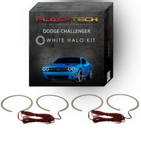 Dodge Challenger Projector White LED Halo Headlight Kit 2015-2017