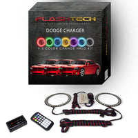 Dodge Charger V.3 Fusion Color Change LED Halo Fog Light Kit 2005-2010