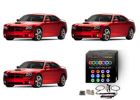 Dodge Charger V.3 Fusion Color Change LED Halo Fog Light Kit 2005-2010