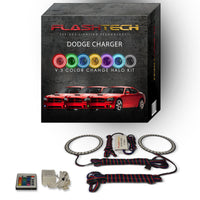 Dodge Charger V.3 Fusion Color Change LED Halo Fog Light Kit 2005-2010