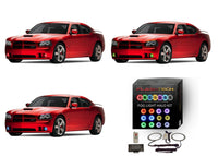 Dodge Charger V.3 Fusion Color Change LED Halo Fog Light Kit 2005-2010