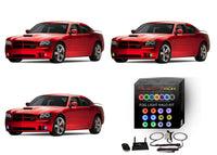 Dodge Charger V.3 Fusion Color Change LED Halo Fog Light Kit 2005-2010
