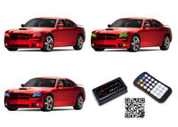 Dodge Charger V.3 Fusion Color Change Headlight & LED Halo Fog Light Kit 2005-2010