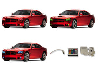 Dodge Charger V.3 Fusion Color Change Headlight & LED Halo Fog Light Kit 2005-2010