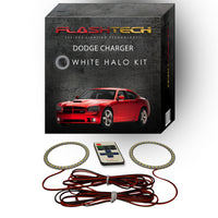 Dodge Charger White LED Halo Fog Light Kit 2005-2010
