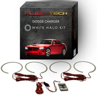 Dodge Charger White LED Halo Headlight Kit 2005-2010