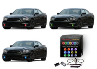 Dodge Charger V.3 Fusion Color Change LED Halo Fog Light Kit 2011-2014