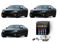 Dodge Charger V.3 Fusion Color Change LED Halo Fog Light Kit 2011-2014