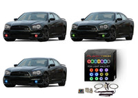 Dodge Charger V.3 Fusion Color Change LED Halo Fog Light Kit 2011-2014