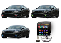 Dodge Charger V.3 Fusion Color Change LED Halo Fog Light Kit 2011-2014