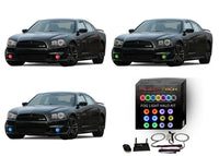 Dodge Charger V.3 Fusion Color Change LED Halo Fog Light Kit 2011-2014