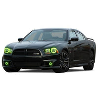 Dodge Charger V.3 Fusion Color Change Headlight & LED Halo Fog Light Kit 2011-2014