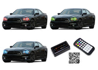 Dodge Charger V.3 Fusion Color Change LED Halo Headlight Kit 2011-2014